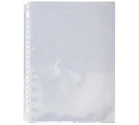 Kangaro - Fundas para documentos (A4, polipropileno, 23º, 80 micras, 10 x 10 unidades), transparente