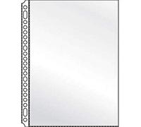 Kangaro - Fundas para documentos (A4, PP, 23º, 80 micras, 4 x 25 unidades), transparente