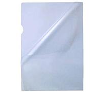 Kangaro - Fundas para documentos (A4, PP, 90 micras, granuladas, 100 unidades), transparente