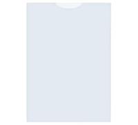 Kangaro - Fundas para documentos (A6, PP, 120 micrones, 25 unidades), transparente