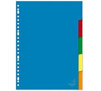 Kangaro Index A4 Blank PP 120 Micron 23r. 5 Pestañas surtidos