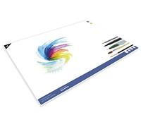 Kangaro K-5304 - Papel para acuarela (24 x 17 cm, 300 gramos, 12 hojas), color crema