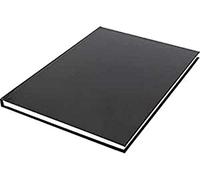 Kangaro K-5564 - Cuaderno de bocetos (A4, tapa dura, 80 hojas, 100 g), color negro