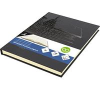 Kangaro K-5567 - Cuaderno de bocetos (A5, en blanco, tapa dura, 140 g), color negro