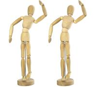 Kangaro K-830301 - Muñeca de eslabones (20 cm), Color Natural (Paquete de 2)