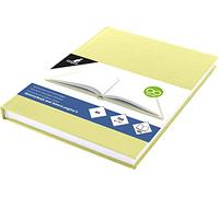 Kangaro KTC K-5351 Kangaro A5 - Cuaderno de bocetos (80 hojas, 100 gramos, papel blanco sin ácidos, tapa dura), color amarillo