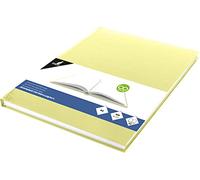 Kangaro KTC Kangaro K-5350 K-5350 - Papel blanco A4 con tapa dura amarilla, 80 hojas, 100 gramos, color amarillo pastel