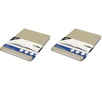 Kangaro Libreta A5 96 hojas 70 gramos, a rayas con leeslint (Paquete de 2)