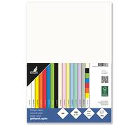 Kangaro - Papel de color blanco crema DIN A4-120 g/m² FSC mix - 100 pack - Papel de carta para manualidades, 29,7 x 21 x 1,5
