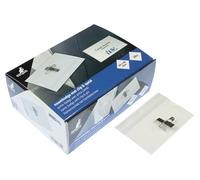 Kangaro - Placa para nombre (60 x 90 mm, caja con 24 unidades, incluye clip, aguja y tarjetas blancas)