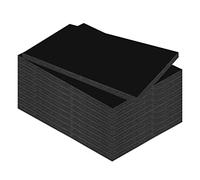 Kangaro Planchas de espuma DIN A4 negro 29,7 x 21 cm - 10 mm - 10 unidades - DIY para artesanía, presentación, modelismo, paspartú