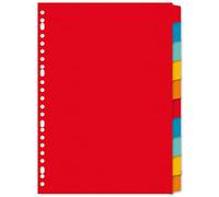 Kangaro - Separadores (A4, en blanco, cartón de manilla reciclado, 180 g, 23 unidades)