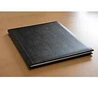 Kangaro - Separadores de condolencias (26 x 21 cm, 40 páginas, 8 compartimentos por página), color negro