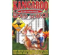Kangaroo Word Search: Easy To Read Print With 50+ Puzzles About Kangaroos, Wallabies, Wildlife, And More | 6x9 inches, 110 pages | Gift For Holidays, Vacations, and Spare Time
