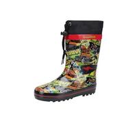 KangaROOS Botas de goma unisex para niños K-rain, Jet Black Racing Car, 25 EU