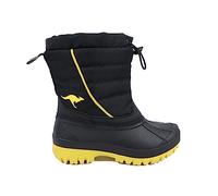 KangaROOS Botas unisex para niños K-Ben, Jet Black Lemon Chrome, 30 EU