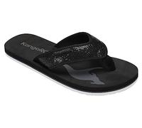 KangaROOS K-BW Maya, Sandalia Mujer, Jet Black Dk Silver, 36 EU