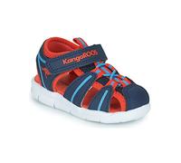 KangaROOS K-grobi, Sandalia Unisex niños, Dk Navy Orange, 24 EU