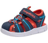 KangaROOS K-grobi, Sandalia Unisex niños, Dk Navy Orange, 28 EU