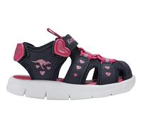KangaROOS K-Mini, Sandalia Niñas, Dk Navy Daisy Pink, 27 EU
