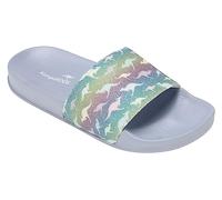 KangaROOS K-Slide Shine, Sandalia Mujer, Midnight Blue Animal, 42 EU