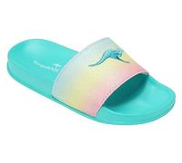 KangaROOS K-Slide Shine, Sandalia Mujer, Ocean Rainbow, 36 EU