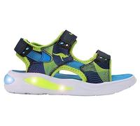 KangaROOS K-SLS Luffy, Sandalia Unisex Adulto, Dk Navy Lime, 35 EU