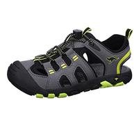 KangaROOS K-Trek Jam, Sandalia Unisex Adulto, Steel Grey Limetta, 38 EU