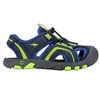 KangaROOS K-Trek Way, Sandalia Unisex Adulto, Dk Navy Lime, 35 EU