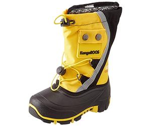 KangaROOS Kanga-Bean III, Botas, Limón Cromo Jet Negro, 39 EU