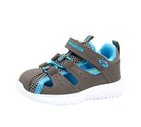KangaROOS 2058 Unisex bebé Zapatillas, Gris (Steel Grey/Brilliant Blue 2007), 24 EU