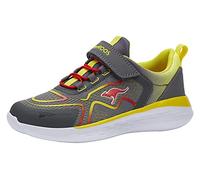 KangaROOS Kq-phara Ev, Zapatillas, Steel Grey Lemon Chrome, 30 EU