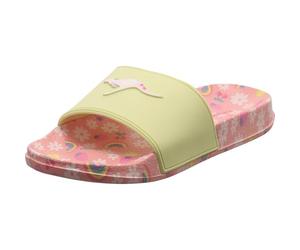 KangaROOS Sandalia con estampado K-Slide para niñas, Rose Rainbow, 37 EU