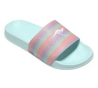 KangaROOS Sandalias K-Slide Shine para mujer, Menta arco iris, 35 EU