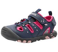 KangaROOS Sandalias K-Trek para niñas, Dk Navy Fandango Pink, 37 EU