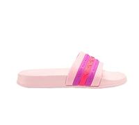 KangaROOS Sandalias planas unisex para niños K-Slide Stripe, Frost Pink Daisy Pink, 33 EU