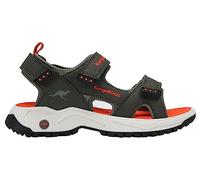 KangaROOS Sandalias unisex para niños K-as Ture, Olive Flame, 30 EU