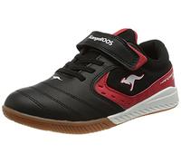 KangaROOS Tenis Unisex K5-Court Ev para niños, Negro Azabache, Rojo ardiente, 11.5 UK Child