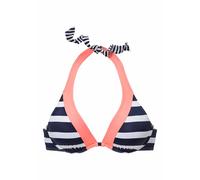 KangaROOS Top de bikini 'Anita' navy / albaricique / blanco 75xB navy / albaricique / blanco