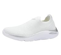 KangaROOS Zapatillas K-WN Barca para Mujer, Color Blanco/Plateado, Talla 42 EU, Blanco y Plateado, 42 EU