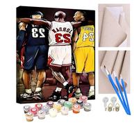 KANGBAWA Pintar por Numeros Adultos Estrella del baloncesto Cuadros para Pintar por Numeros Paint by Numbers Adult Paisajes con Pinceles y Pinturas 40 * 50 cm (Sin Marco)