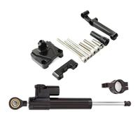 KANGBOZ Compatible con Ninja 250R para EX250 2008-2012 Kit De Montaje Soporte Estabilizador del Amortiguador Dirección Motocicleta Accesorios para Estabilizador Manillar Amortiguador dirección(Black)