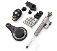 KANGBOZ Compatible con Ninja para ZX6R para ZX636 2005-2006 Motocicletas Estabilizador Amortiguador De Dirección Kit Montaje Estabilizador De Manillar Universal Amortiguador dirección(Gray)