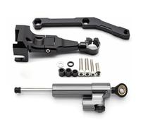KANGBOZ Compatible con Yamaha para MT09 para FZ09 2013-2020 2019 2018 2017 Kit De Piezas De Montaje para Estabilizador De Manillar Amortiguador Dirección De Motocicleta Amortiguador dirección(Gray)