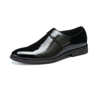 Kanggrei Zapatos de Vestir for Hombre, Mocasines cómodos, Informales, Formales y con Cremallera(Black,44.5 EU)