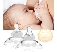 Kangmeile 2Pcs Pezonera de Silicona, Pezonera, Protector para Pezones Sensibles, Protector de pezones, Fabricados en Silicona Blanda Ultrafina, Pezoneras Lactancia, para Lactancia
