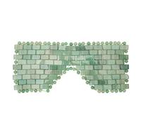 Kangmeile Máscara de Jade de Piedras Preciosas Máscara de Ojos Antienvejecimiento Facial Máscara de Ojos para Dormir Venda para Ojos Hinchados Círculos Oscuros.