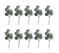 Kangnice 10 lotes de Ramas de eucalipto Artificiales, arreglos Florales, Suministros de Boda para exhibiciones de Flores y decoración, Hojas de eucalipto Artificiales