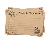 Kangnice 16/24 tarjetas de consejos de graduación, tarjeta de 6 x 4 pulgadas para la escuela de posgrado o la fiesta de graduación universitaria, suministro de decoración, de carta de amor