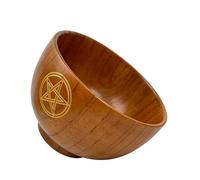 Kangnice Altares Tazón Decoración Cuencos de Madera Vajilla Ritual para Almacenamiento de Místico Elegante Accesorio de Decoración del Hogar Cuencos de Madera Vajilla Ritual